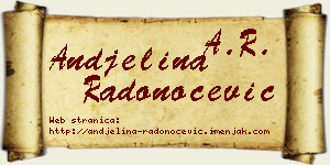 Andjelina Radonoćević vizit kartica